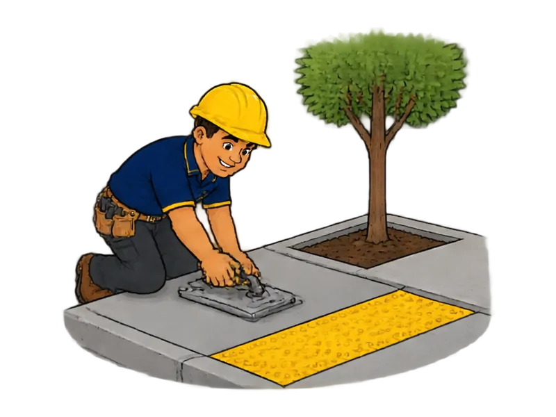 Desenho do técnico do Doutor na Obra fazendo adequação de calçadas e acessos