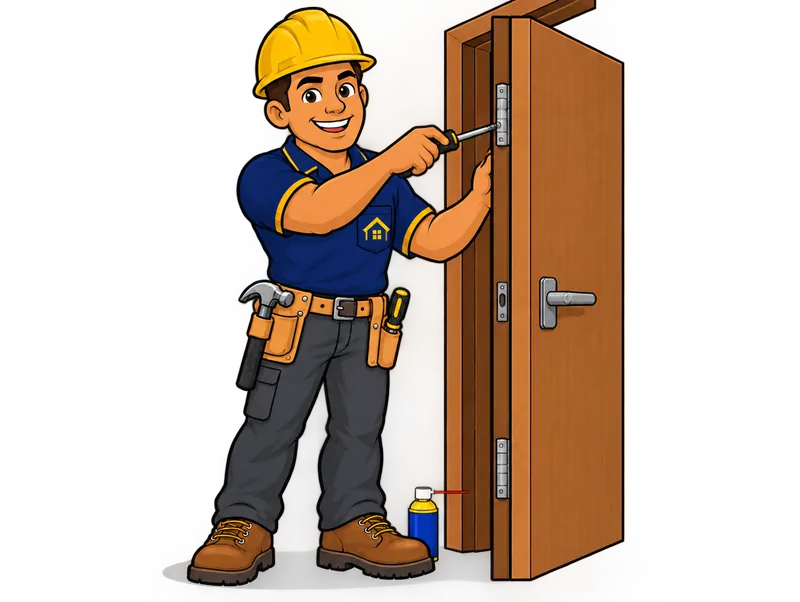 Desenho do técnico do Doutor na Obra fazendo ajuste de portas e janelas
