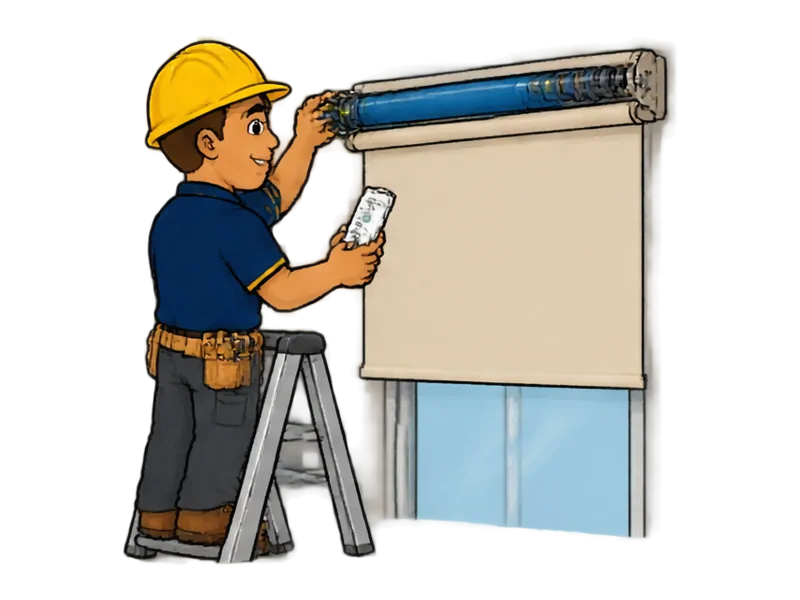 Desenho do técnico do Doutor na Obra fazendo automação de cortinas e persianas