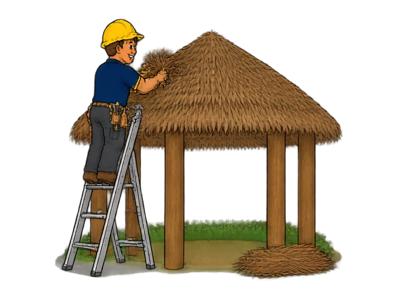Desenho do técnico do Doutor na Obra fazendo construção de quiosque