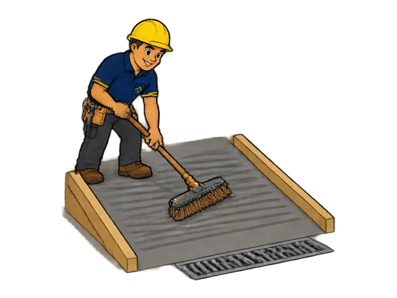 Desenho do técnico do Doutor na Obra fazendo construção de rampas