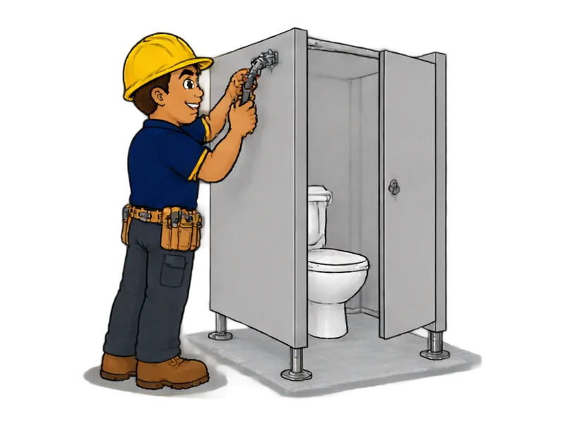 Desenho do técnico do Doutor na Obra fazendo divisória sanitária