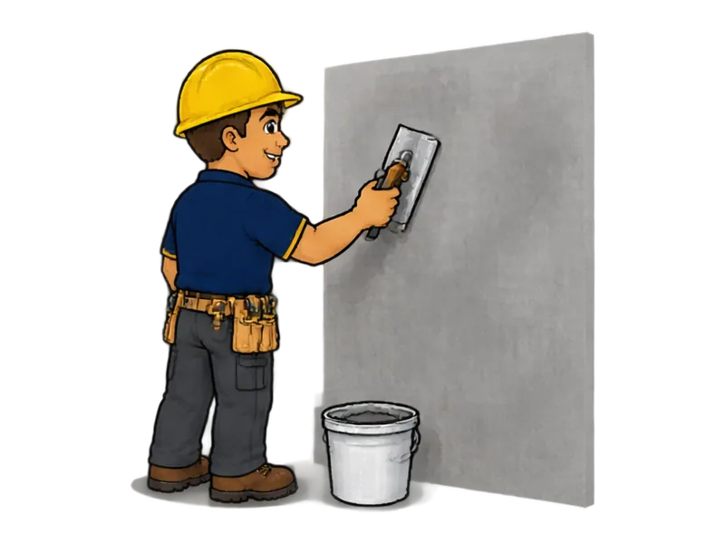 Desenho do técnico do Doutor na Obra fazendo efeito cimento queimado