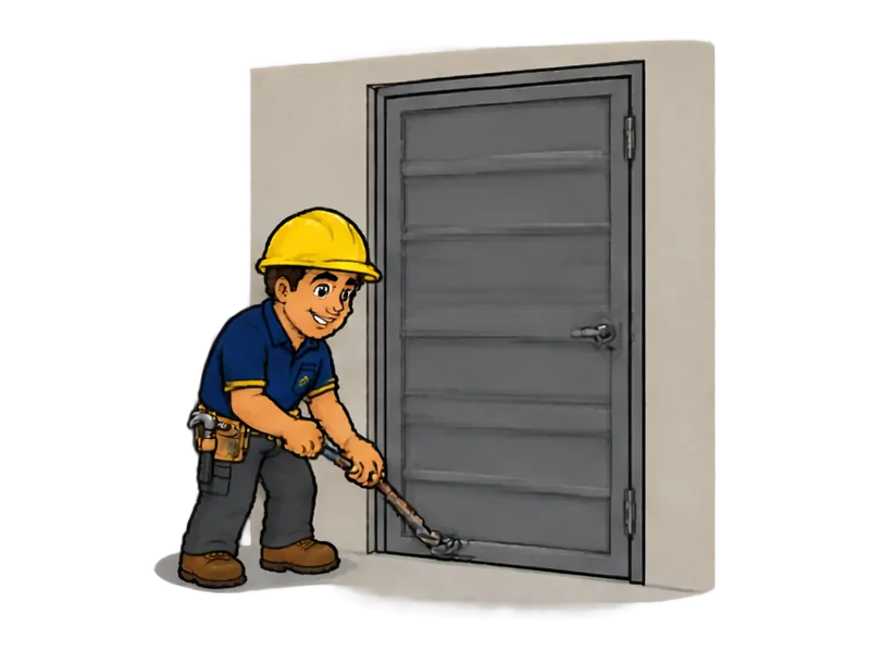 Desenho do técnico do Doutor na Obra fazendo fabricação de portas e portões em aço
