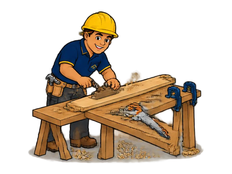 Desenho do técnico do Doutor na Obra fazendo marcenaria sob medida