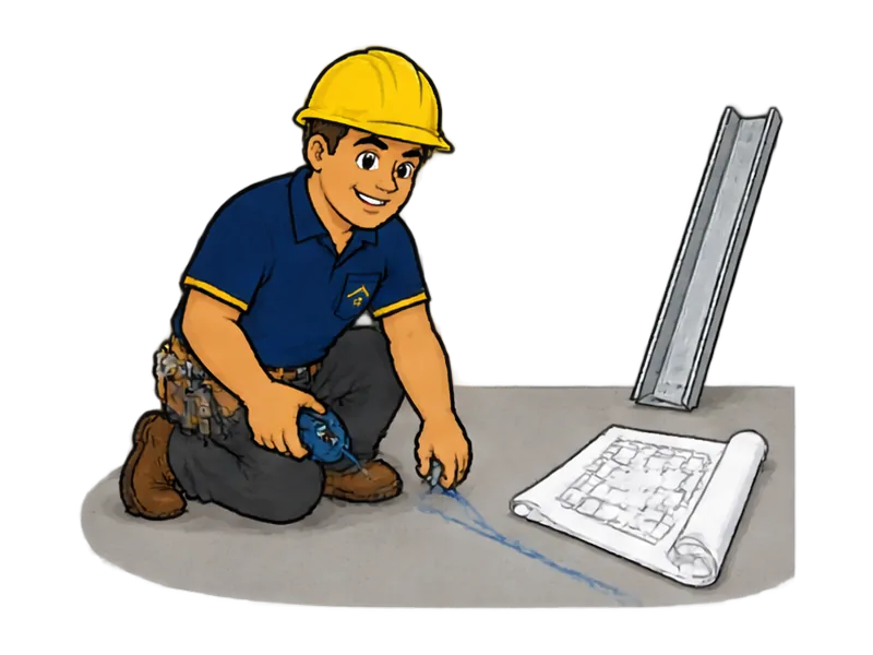 Desenho do técnico do Doutor na Obra fazendo mudança de layout interno