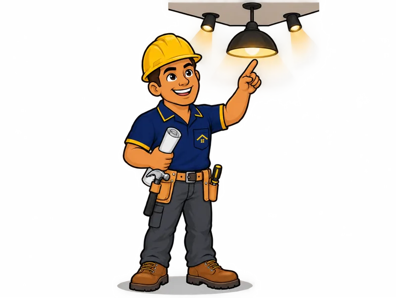 Desenho do técnico do Doutor na Obra fazendo projeto de iluminação