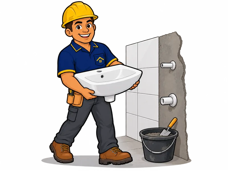Desenho do técnico do Doutor na Obra fazendo reforma de banheiro