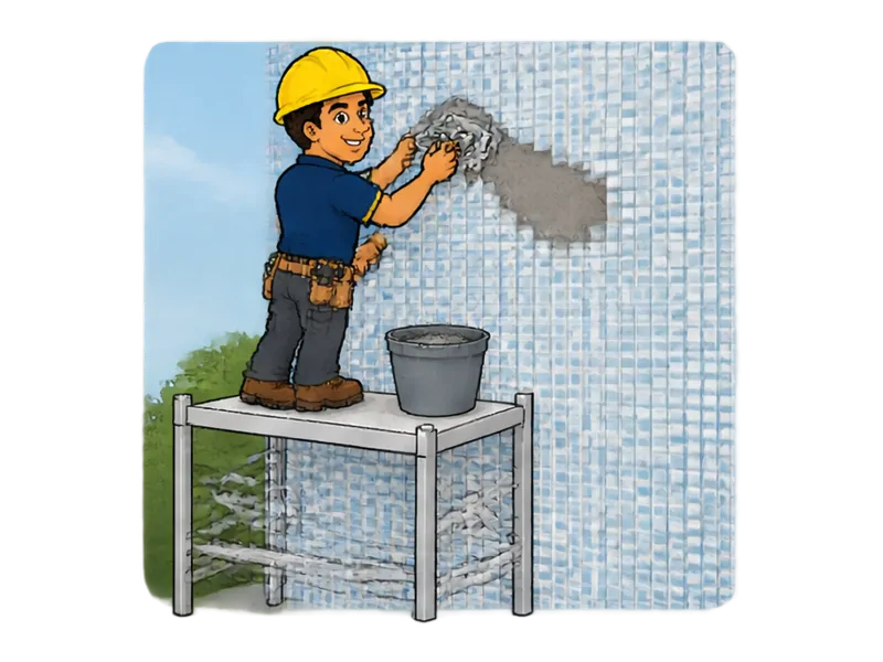 Desenho do técnico do Doutor na Obra fazendo reforma de fachada