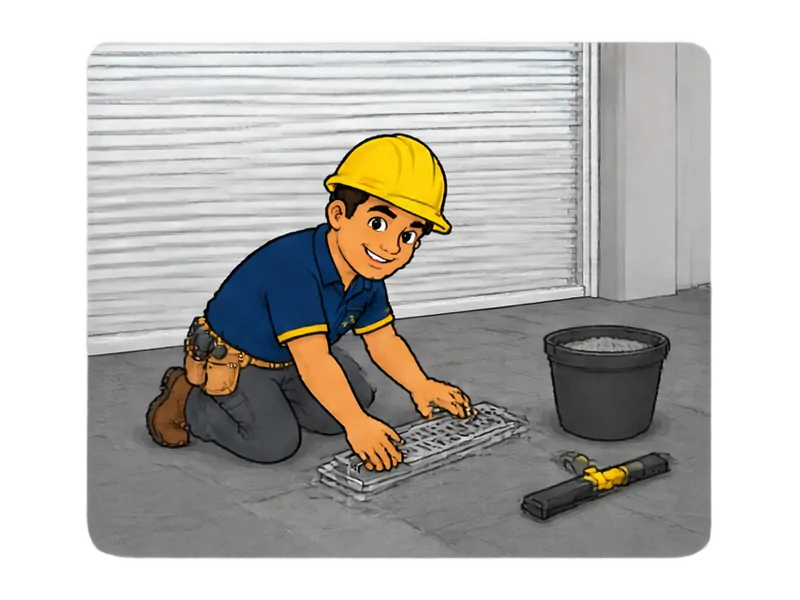 Desenho do técnico do Doutor na Obra fazendo reforma de garagem