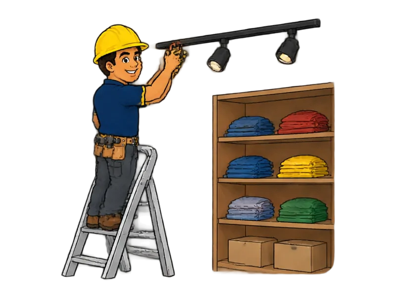 Desenho do técnico do Doutor na Obra fazendo reforma de loja