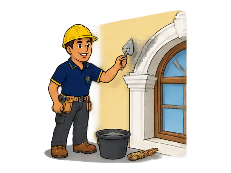 Desenho do técnico do Doutor na Obra fazendo restauração de fachada