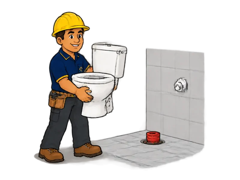 Desenho do técnico do Doutor na Obra fazendo retirada de louças e instalações