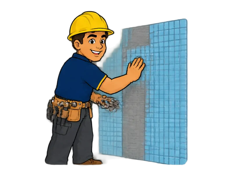 Desenho do técnico do Doutor na Obra fazendo revestimento de piscina