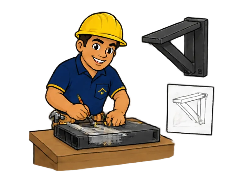 Desenho do técnico do Doutor na Obra fazendo serralheria sob medida
