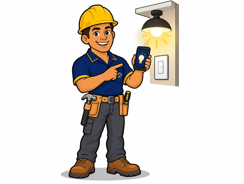 Desenho do técnico do Doutor na Obra fazendo sistema de automação residencial
