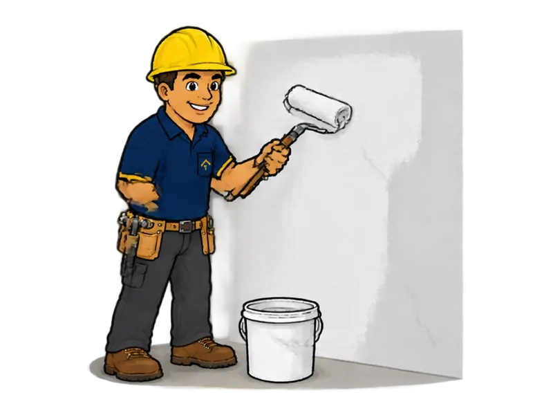 Desenho do técnico do Doutor na Obra fazendo tratamento de fissuras